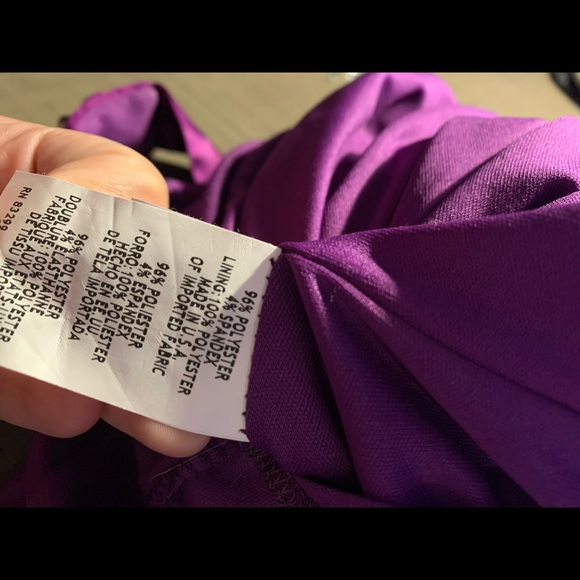NWT Ruched purple dress size 4 - Picture 4 of 4